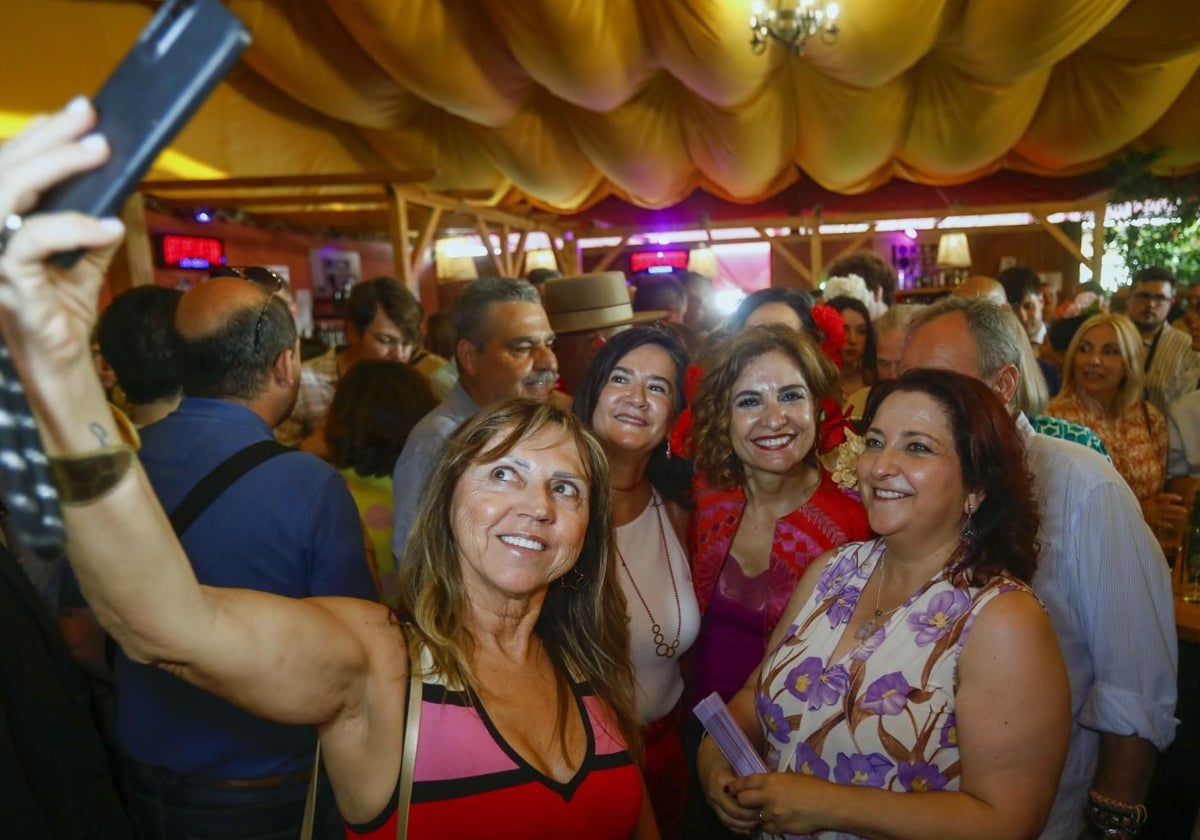 María Jesús Montero en la Feria de Córdoba
