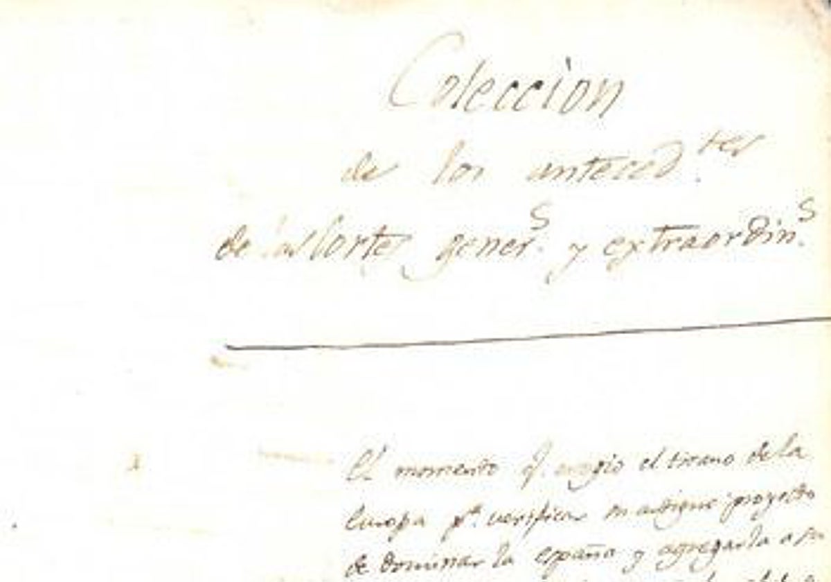 Fragmento del Manuscrito de Móstoles