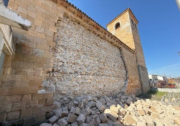 Se derrumba el paño norte de la iglesia de San Andrés de Ávila, «joya» del románico castellano del siglo XII