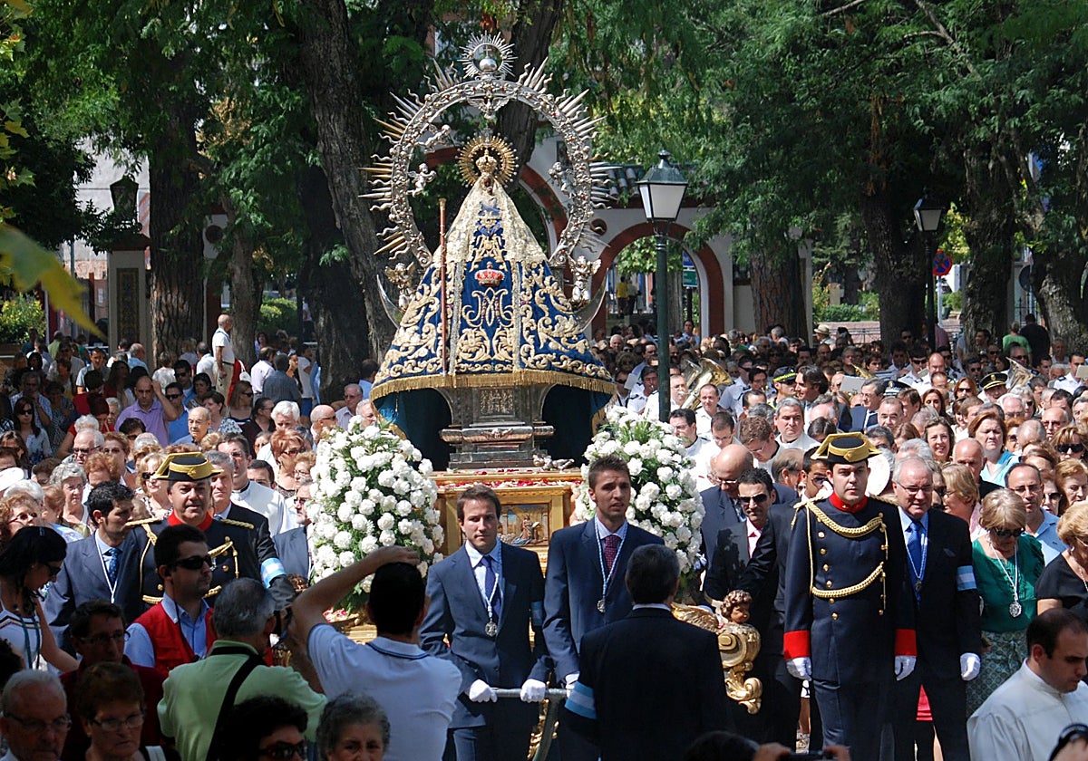 La última vez que la Virgen del Prado procesionó por las calles de Talavera fue el 12 de septiembre de 2011
