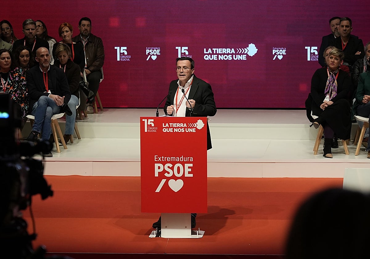 Miguel Ángel Gallardo, líder de los socialistas extremeños