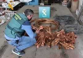 Desarticulado un grupo especializado en el robo de cable de cobre con cuatro detenidos