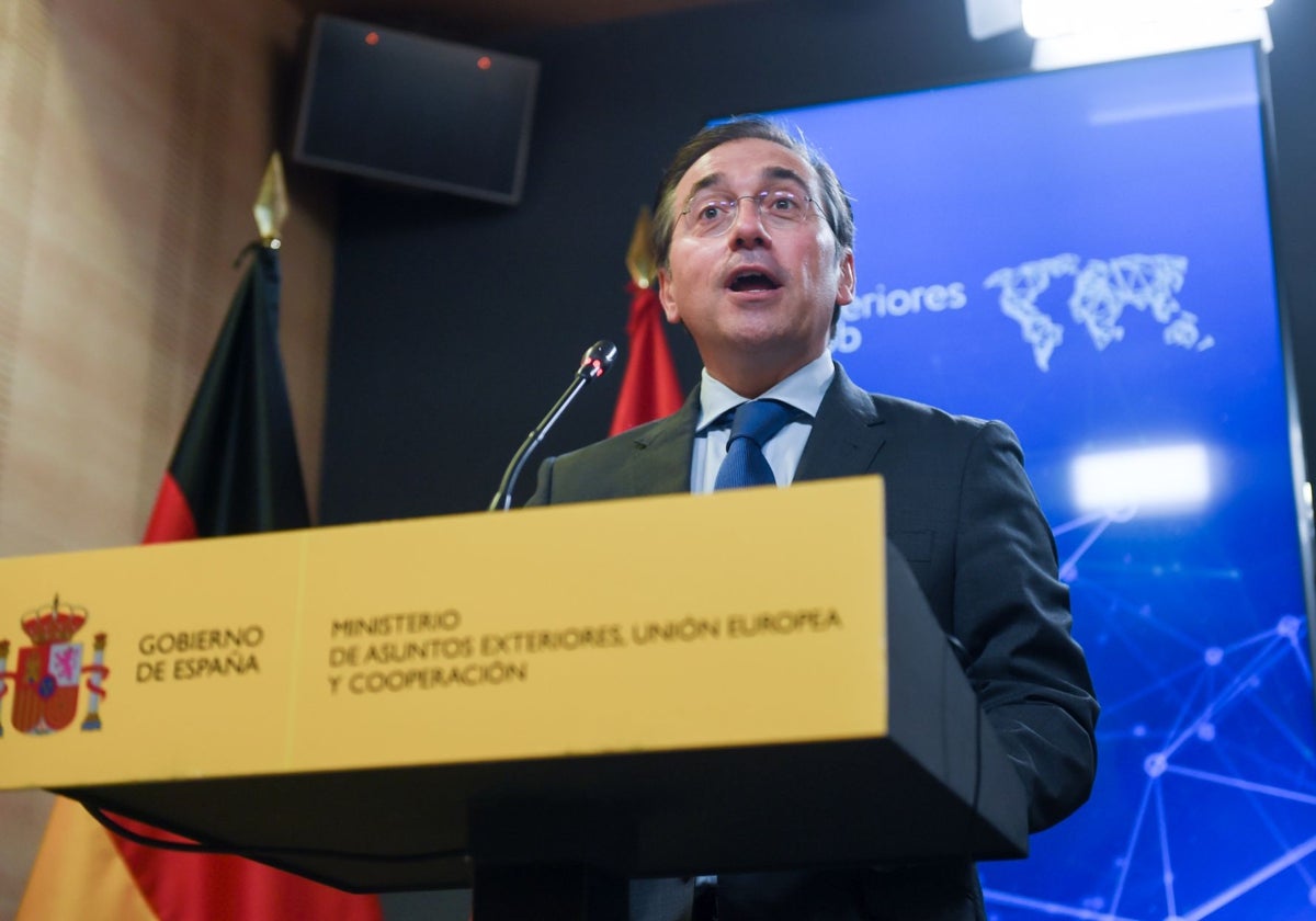 El ministro de Asuntos Exteriores, José Manuel Albares.