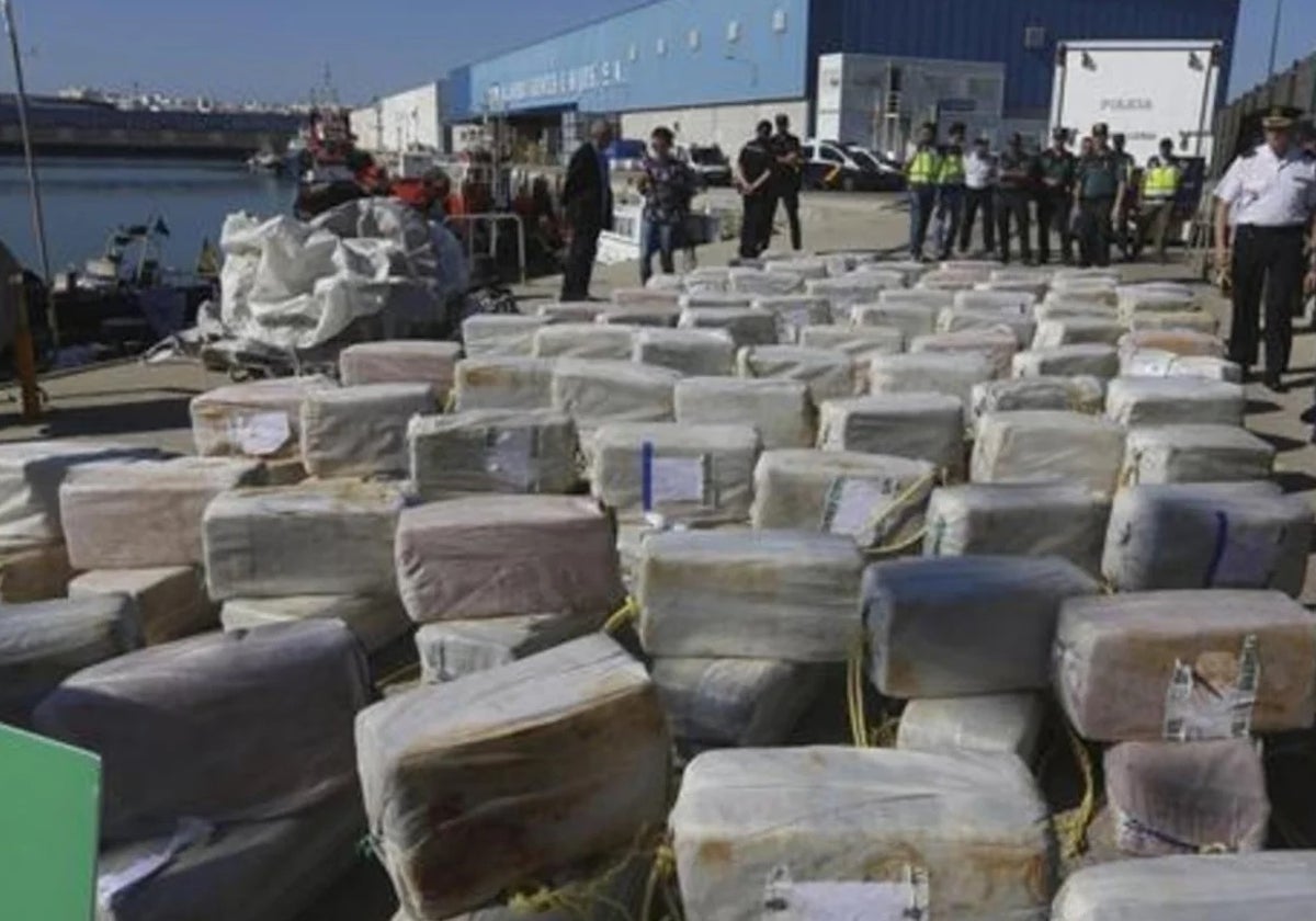 Un alijo de cocaína incautado en el puerto de Barcelona