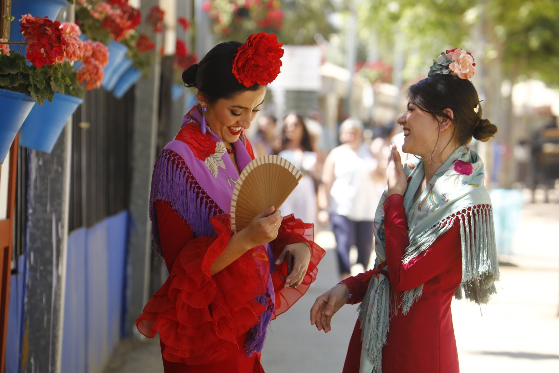 El brillante ambiente del miércoles de Feria en Córdoba, en imágenes