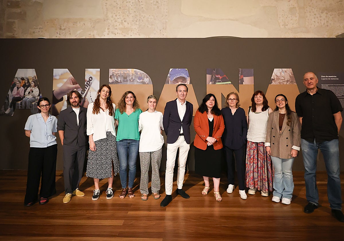 Imagen tomada en la inauguración de la exposición 'Andana' en el Centre del Carme de Valencia