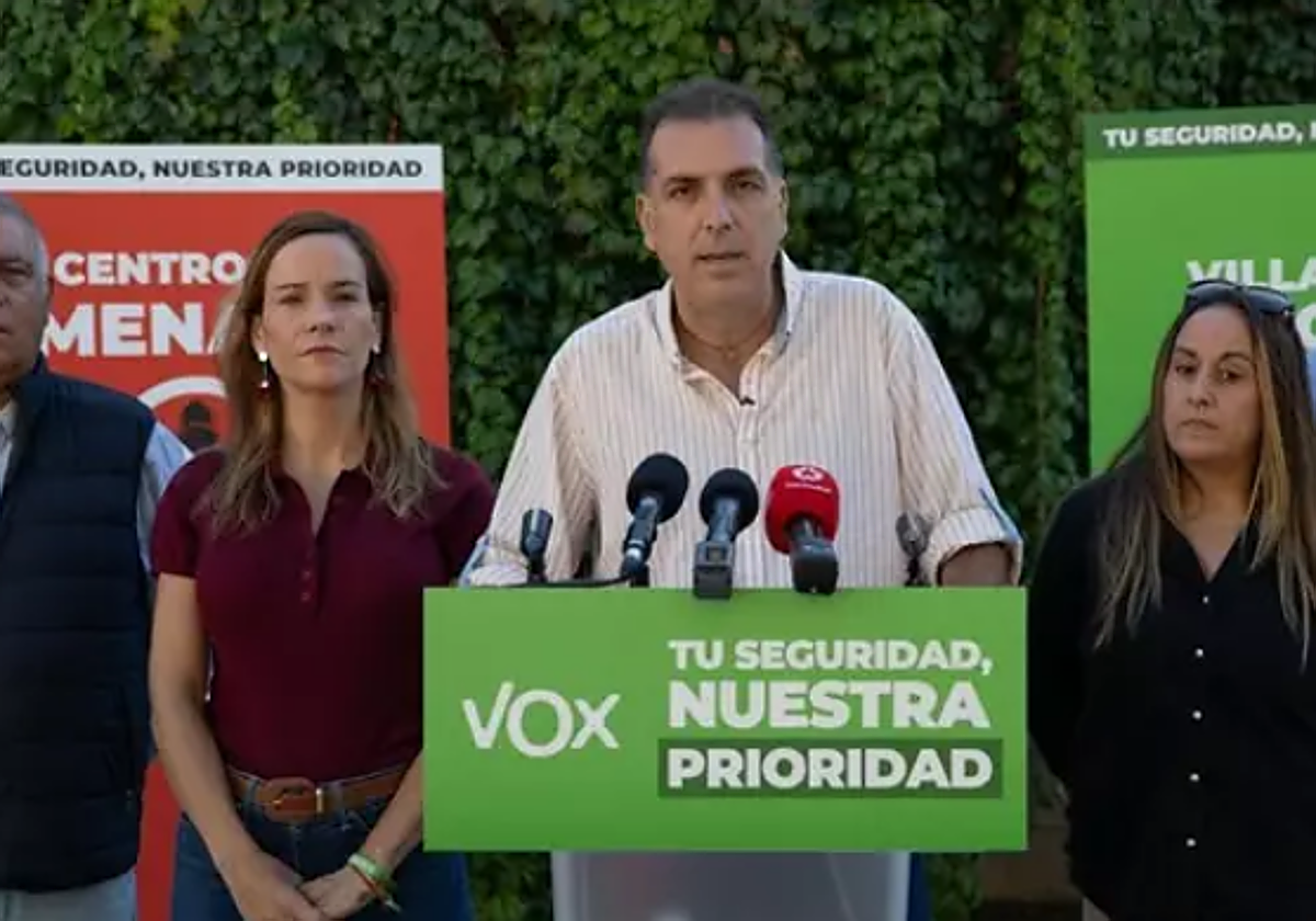 Samuel Vázquez, actual portavoz nacional de Vox en materia de Seguridad