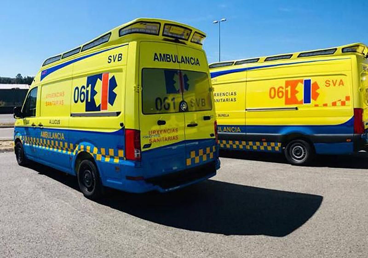 Imagen de archivo de ambulancias de Urxencias de Galicia-061