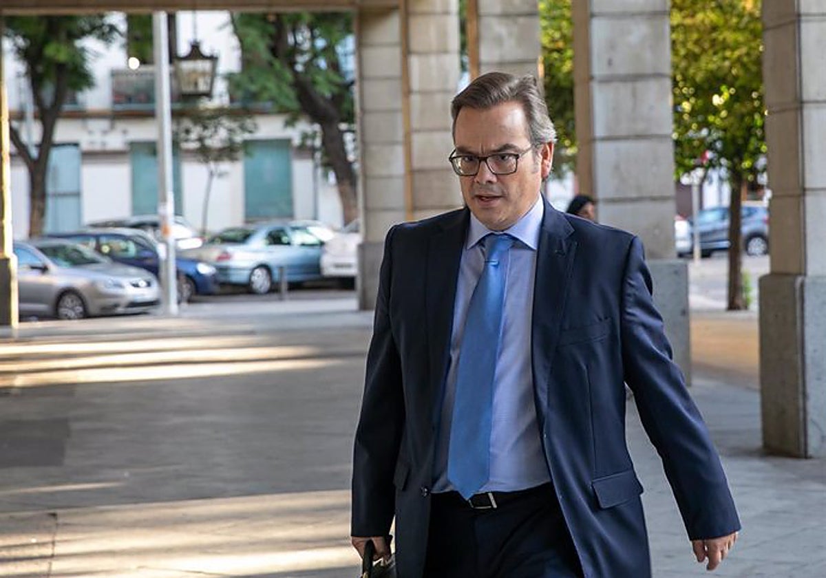 El juez instructor del caso Avales, José Ignacio Vilaplana, a su llegada a los juzgados de Sevilla