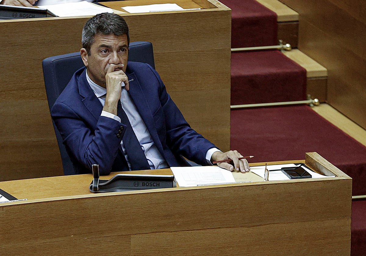 El presidente de la Generalitat valenciana, Carlos Mazón