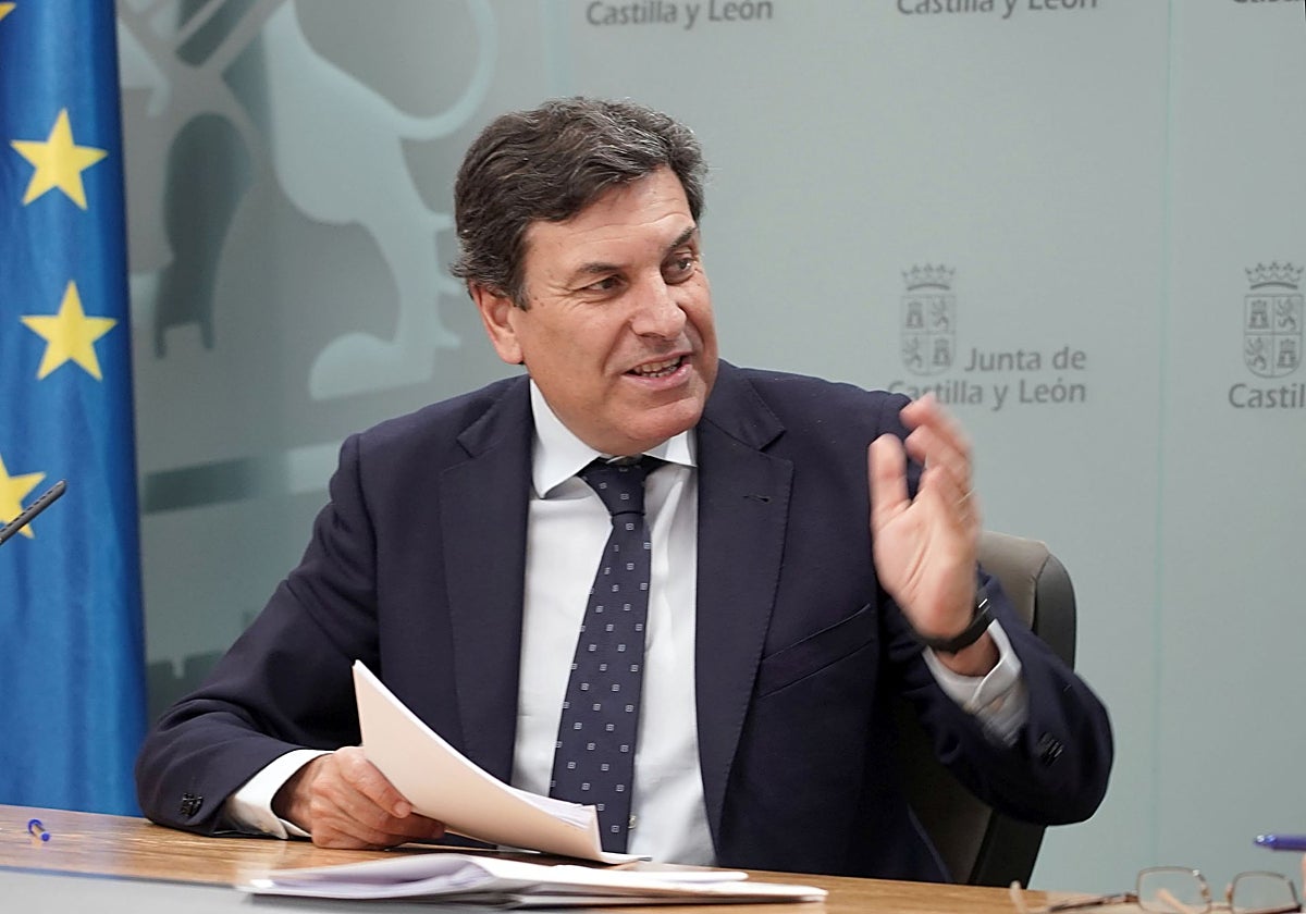 El consejero de Economía y Hacienda y portavoz, Carlos Fernández Carriedo, en una imagen de archivo reciente