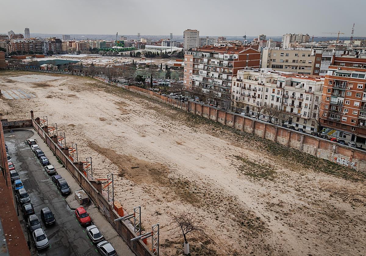 Solar donde se encontraban las cocheras de Cuatro Caminos