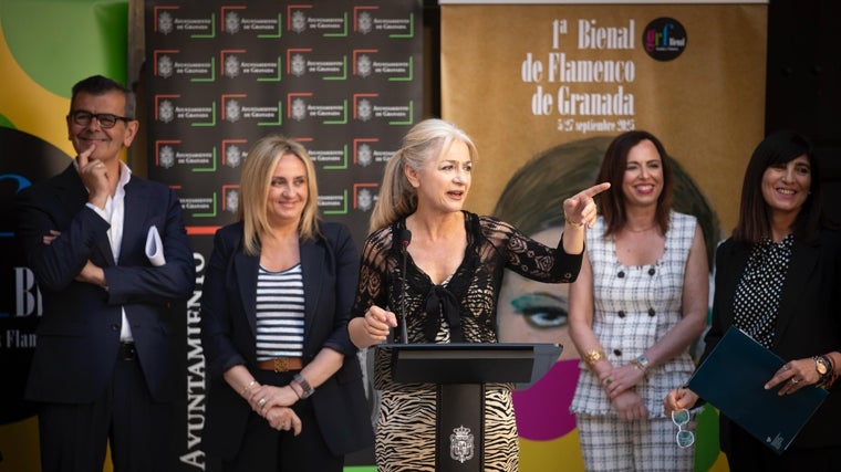 La consejera de Cultura de la Junta, Patricia del Pozo, durante la presentación