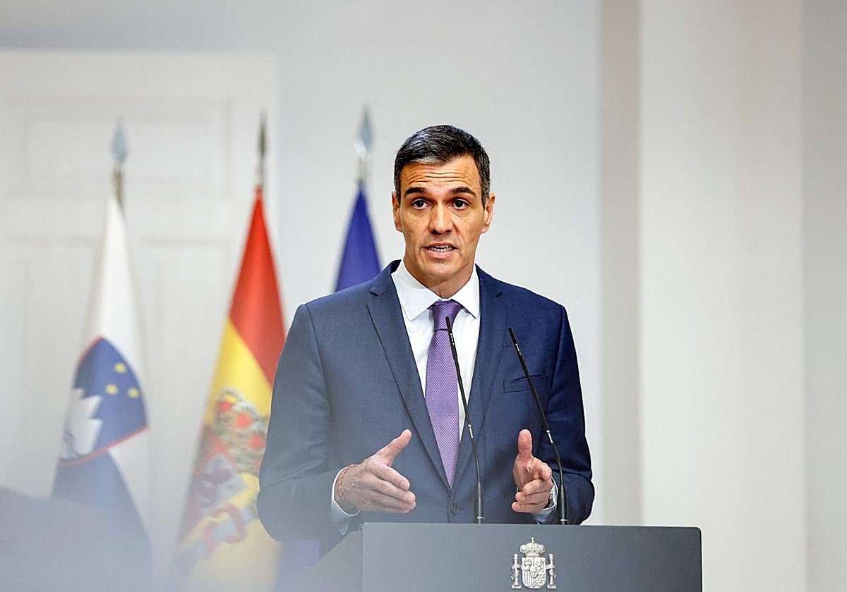 Pedro Sánchez, en la Moncloa la semana pasada