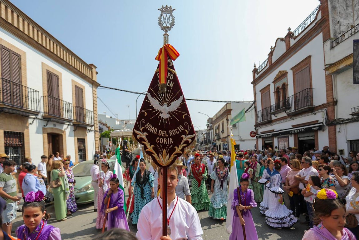 Salida de la hermandad del Rocío de Coria del Río