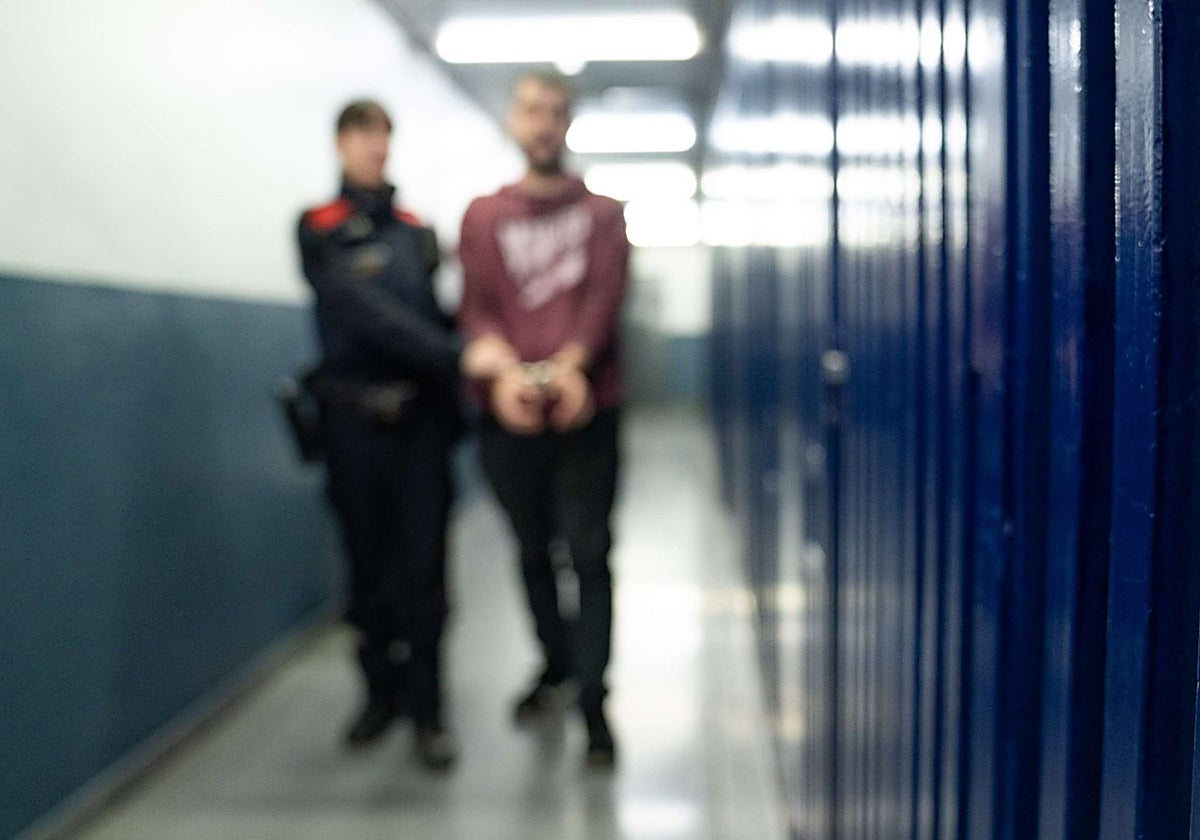 Un detenido, en una imagen de archivo