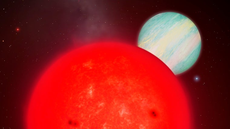 Recreación del hallazgo del Instituto Andaluz de Astrofísica