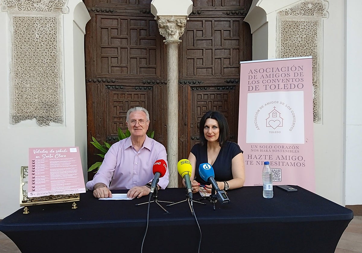 José Manuel Castillo y Laura García durante la presentación del programa