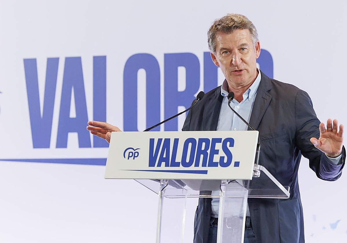 Alberto Núñez Feijóo, presidente del Partido Popular