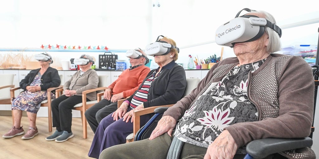 Atapuerca desde el interior de una residencia gracias a gafas 3D