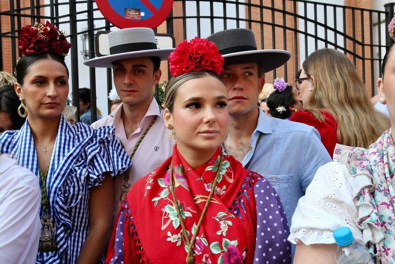 Primeros momentos de la peregrinación de la Hermandad del Rocío del Cerro del Águila
