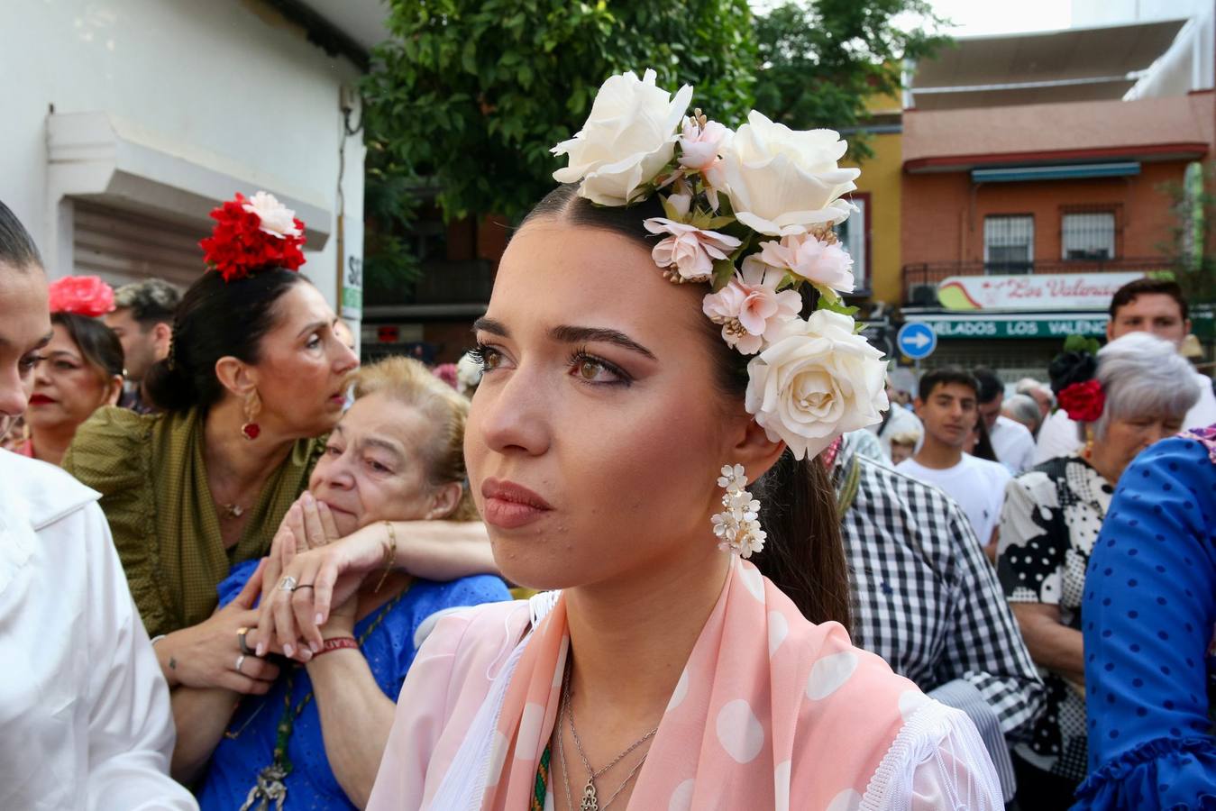 Primeros momentos de la peregrinación de la Hermandad del Rocío del Cerro del Águila
