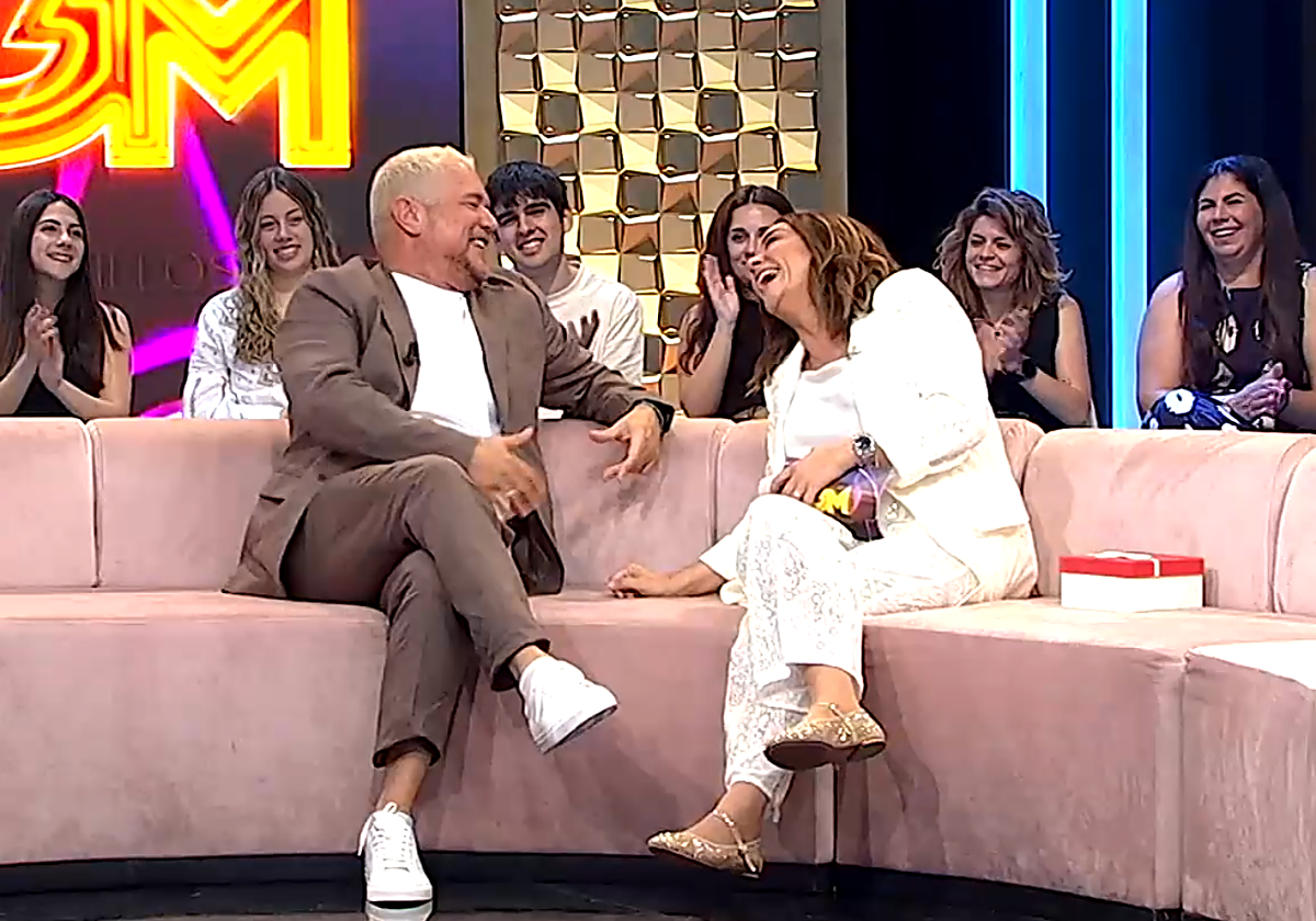 El Monaguillo y Toñi Moreno en el plató de Gente Maravillosa