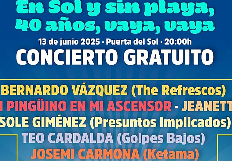 Cartel del concierto