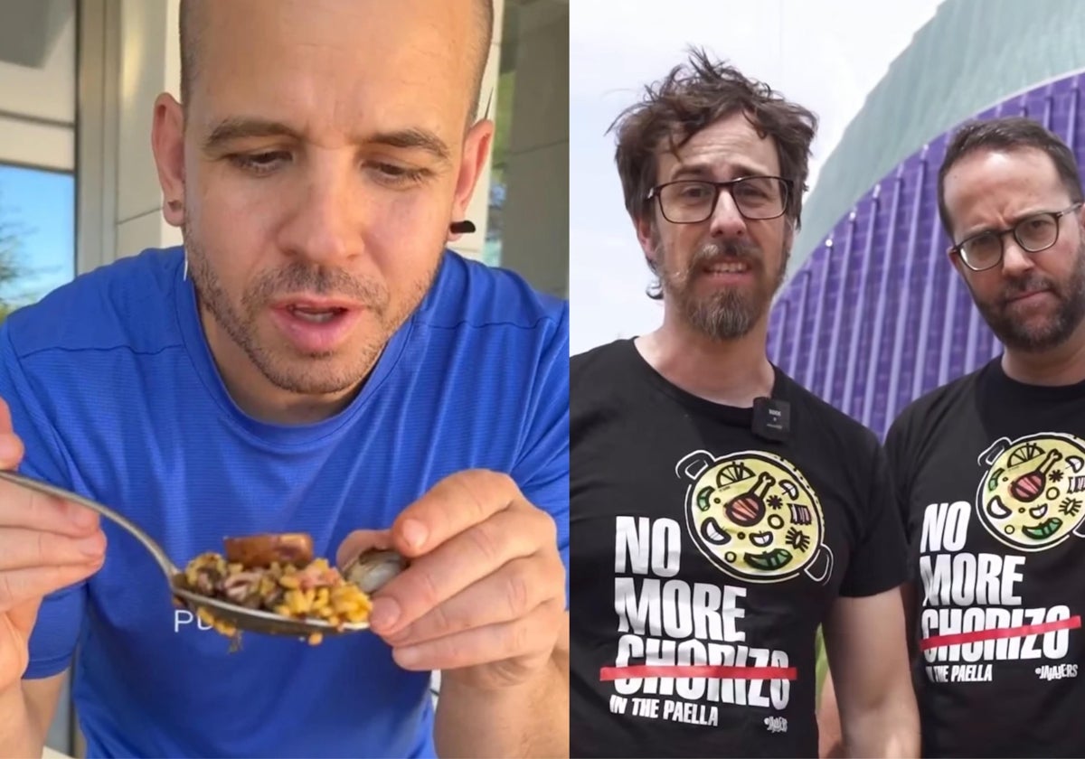 Imagen de archivo del chef Dabiz Muñoz y los influencers valencianos Jajaers