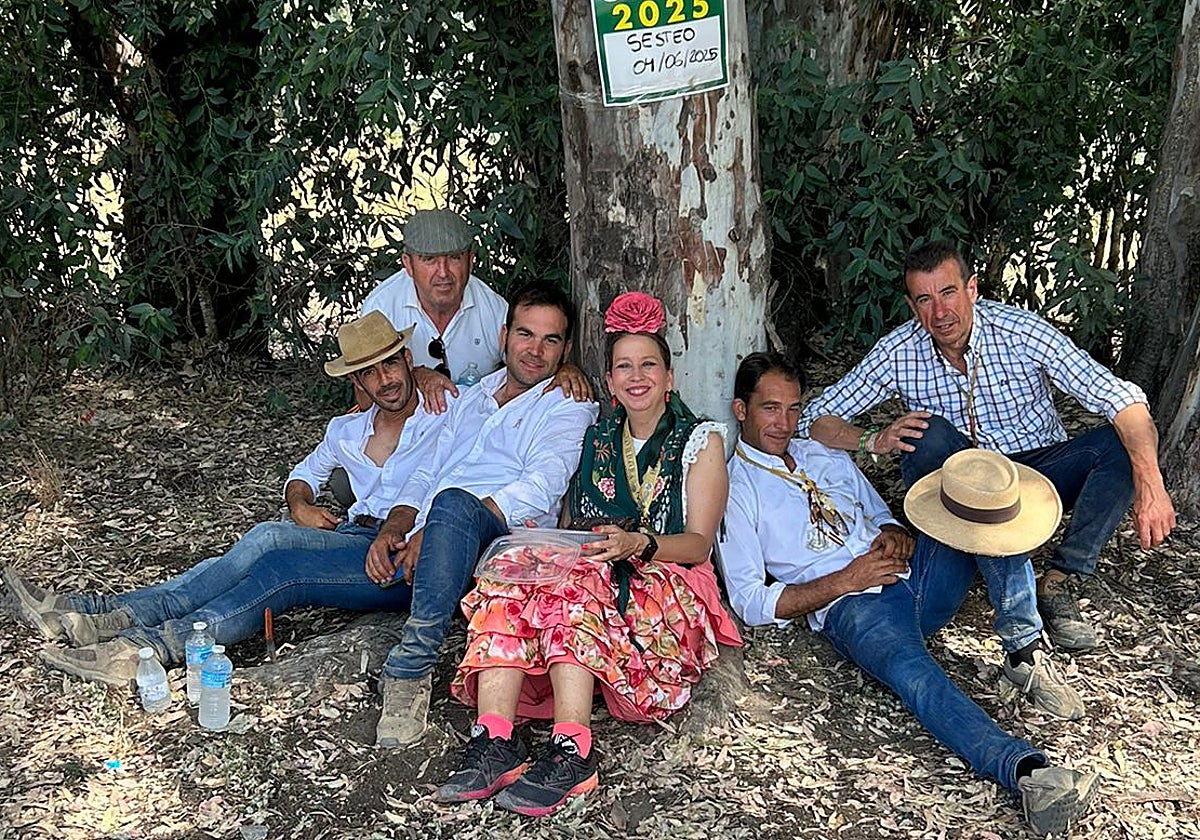 Guadalupe Grande, durante el camino al Rocío de 2025
