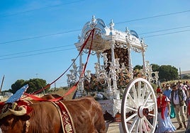 Imágenes de la salida de la hermandad del Rocío de Carrión de los Céspedes