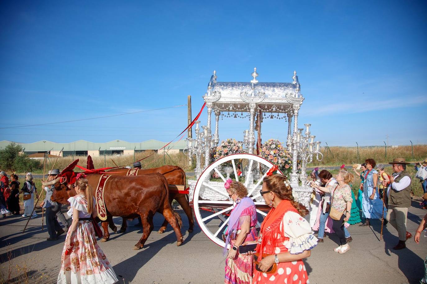 Salida de la hermandad de Carrión hacia la aldea del Rocío