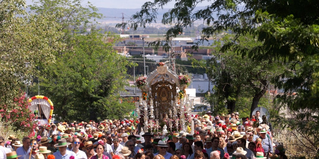 Pelea multitudinaria en el camino al rocío de la hermandad de triana en bormujos