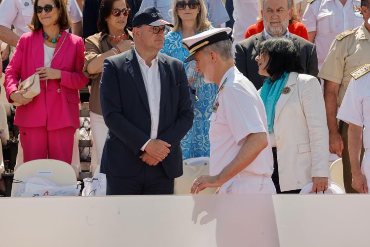 El Rey Felipe VI a su llegada a Las Palmas de Gran Canaria