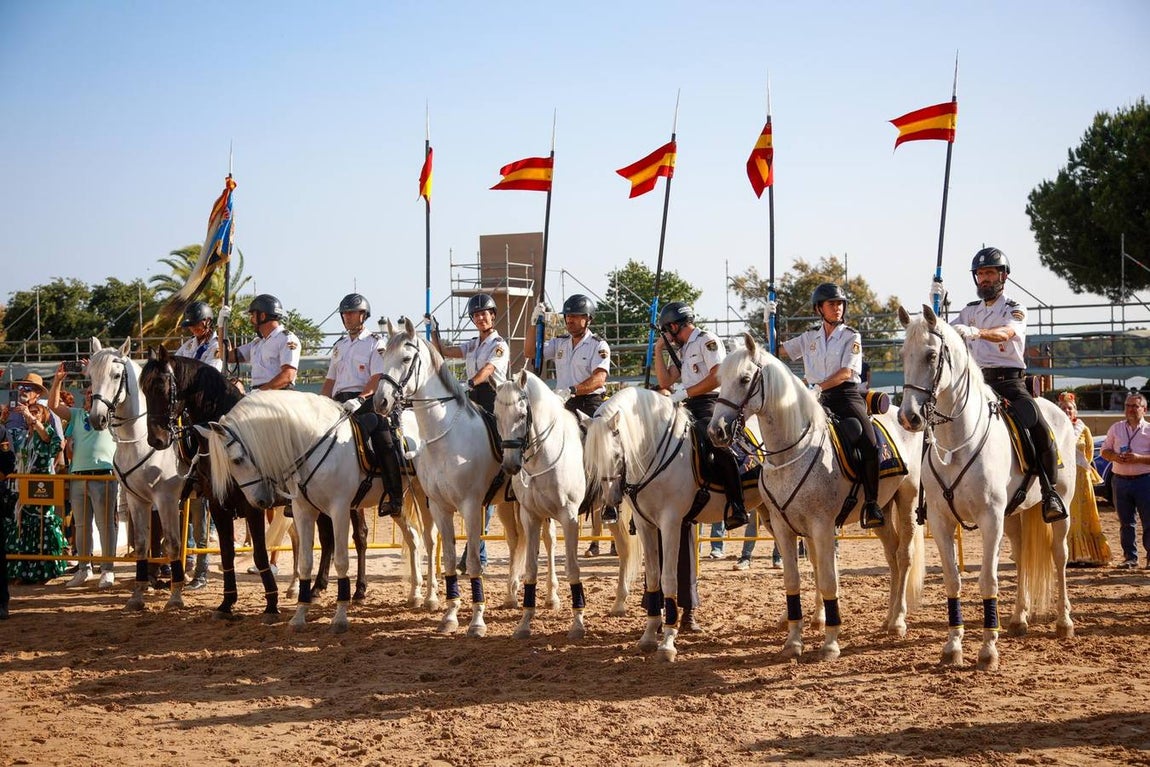 Las primeras hermandades han ido posando sus simpecados frente a la ermita almonteña
