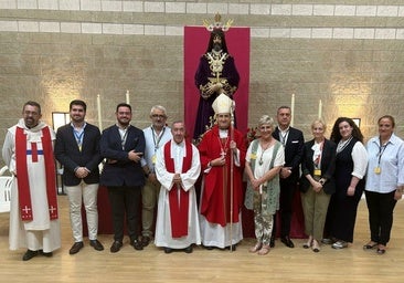 El Rescatado consuela a los internos dentro de la Prisión en el Jubileo Trinitario