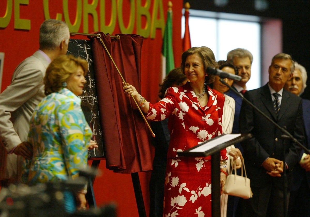 La Reina Sofía, en la inauguración del Parque Joyero en 2005