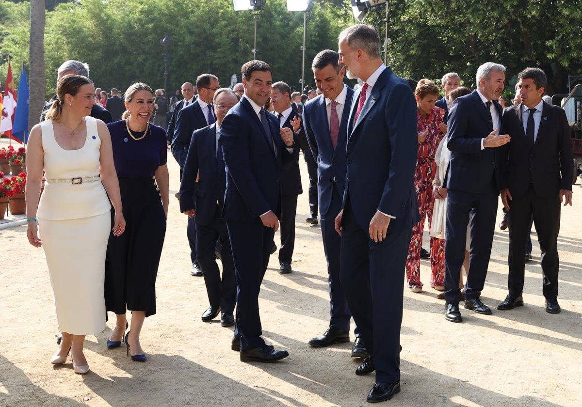 Recepción a la conferencia de presidentes autonómicos en Barcelona, el pasado viernes