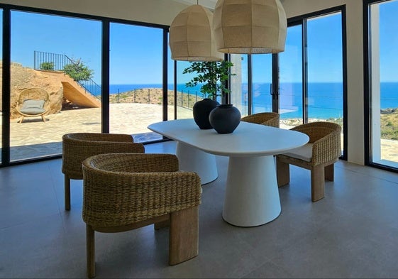 Vistas desde el salón de la vivienda al mar Mediterráneo
