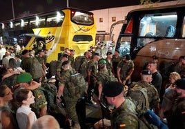 En imágenes, la sentida marcha del segundo contingente de la BRI X de Córdoba a Letonia