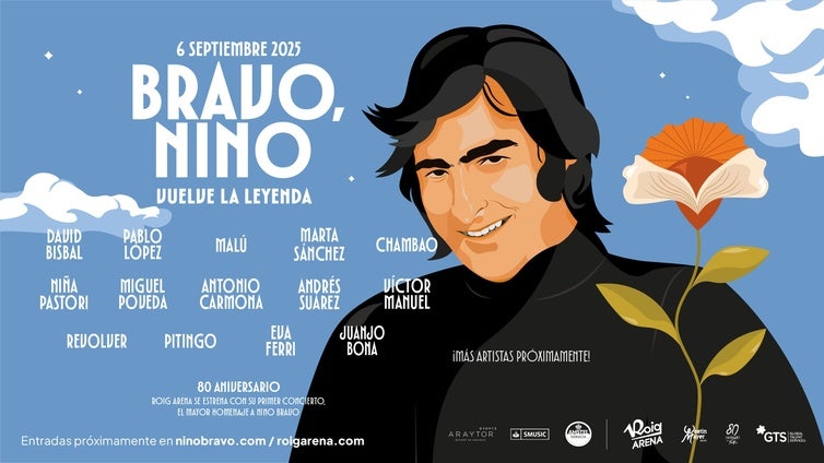 Concierto homenaje a Nino Bravo con actuaciones de David Bisbal y Marta Sánchez en Roig Arena: entradas a la venta