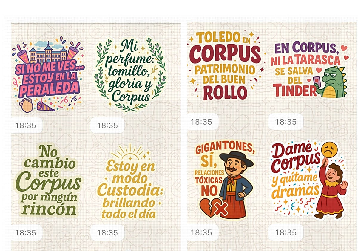 Algunos de los stikcker