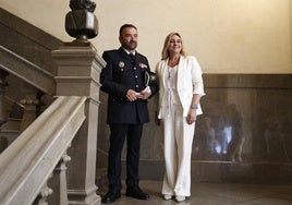Rafael Domingo Sánchez y Marifrán Carazo, hoy en el Ayuntamiento de Granada