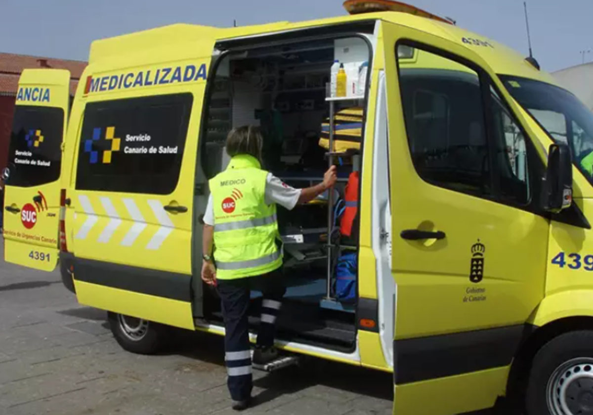 Ambulancia del SUC en foto de archivo