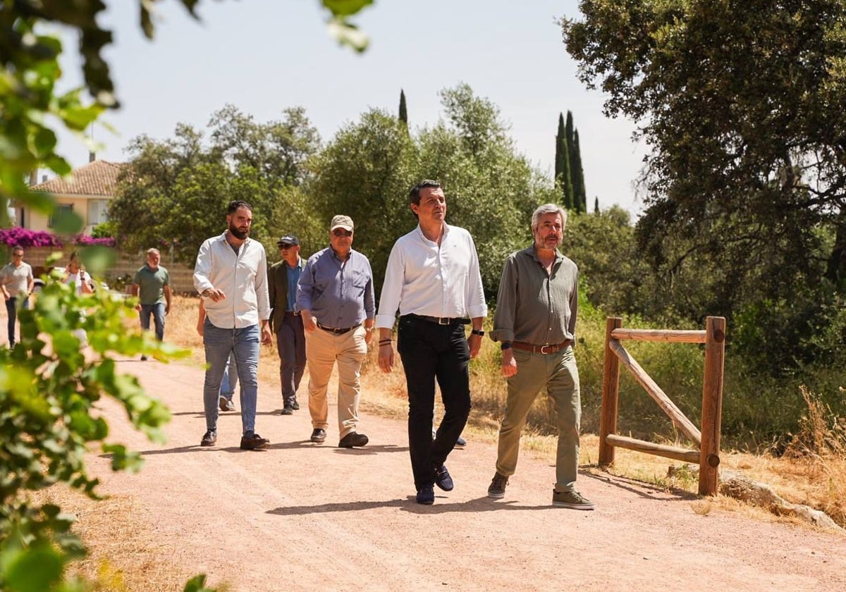 José María Bellido y Miguel Ángel Torrico, en el recorrido por el Patriarca