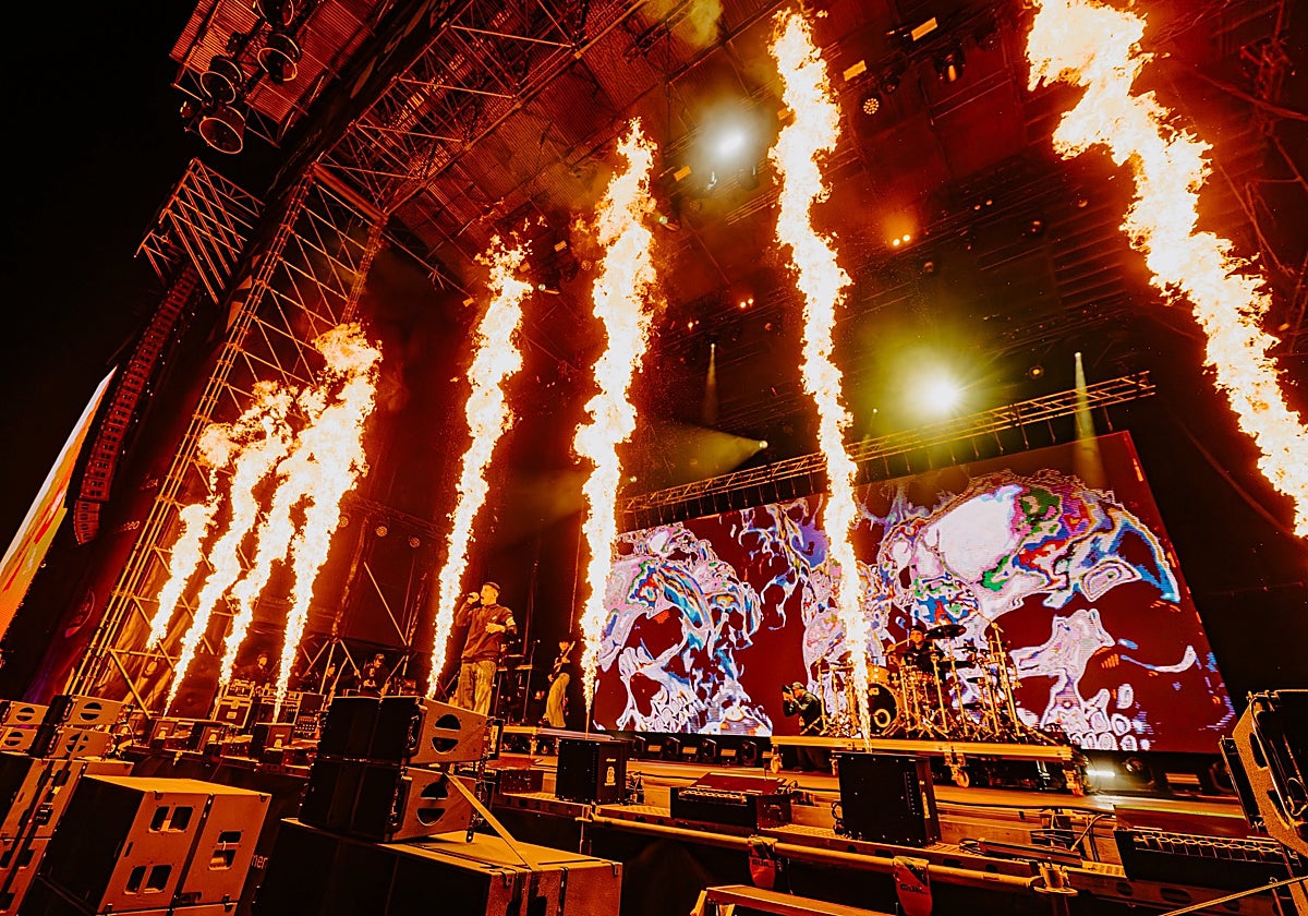 Concierto de Duki, en el Monte do Gozo, a 12 de junio de 2025