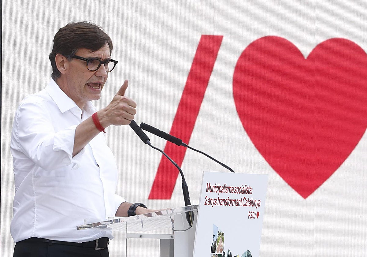 Illa, durante un acto del PSC