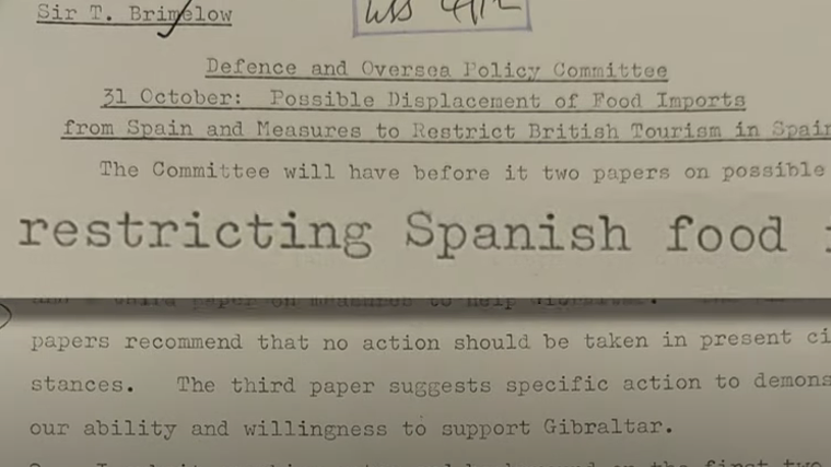 Imagen de los documentos desclasificados