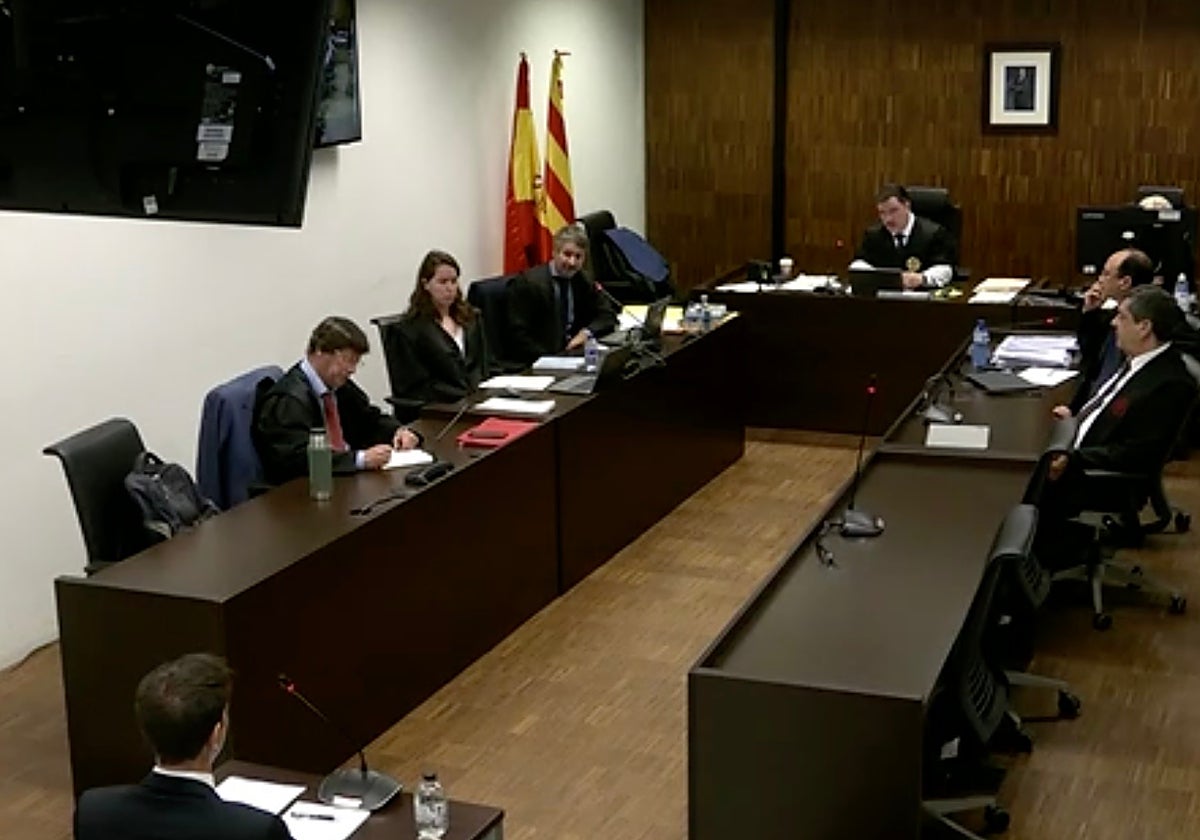 Francesc Rubiralta, durante el juicio por la demanda de 500 millones por supuestos créditos fraudulentos de Celsa