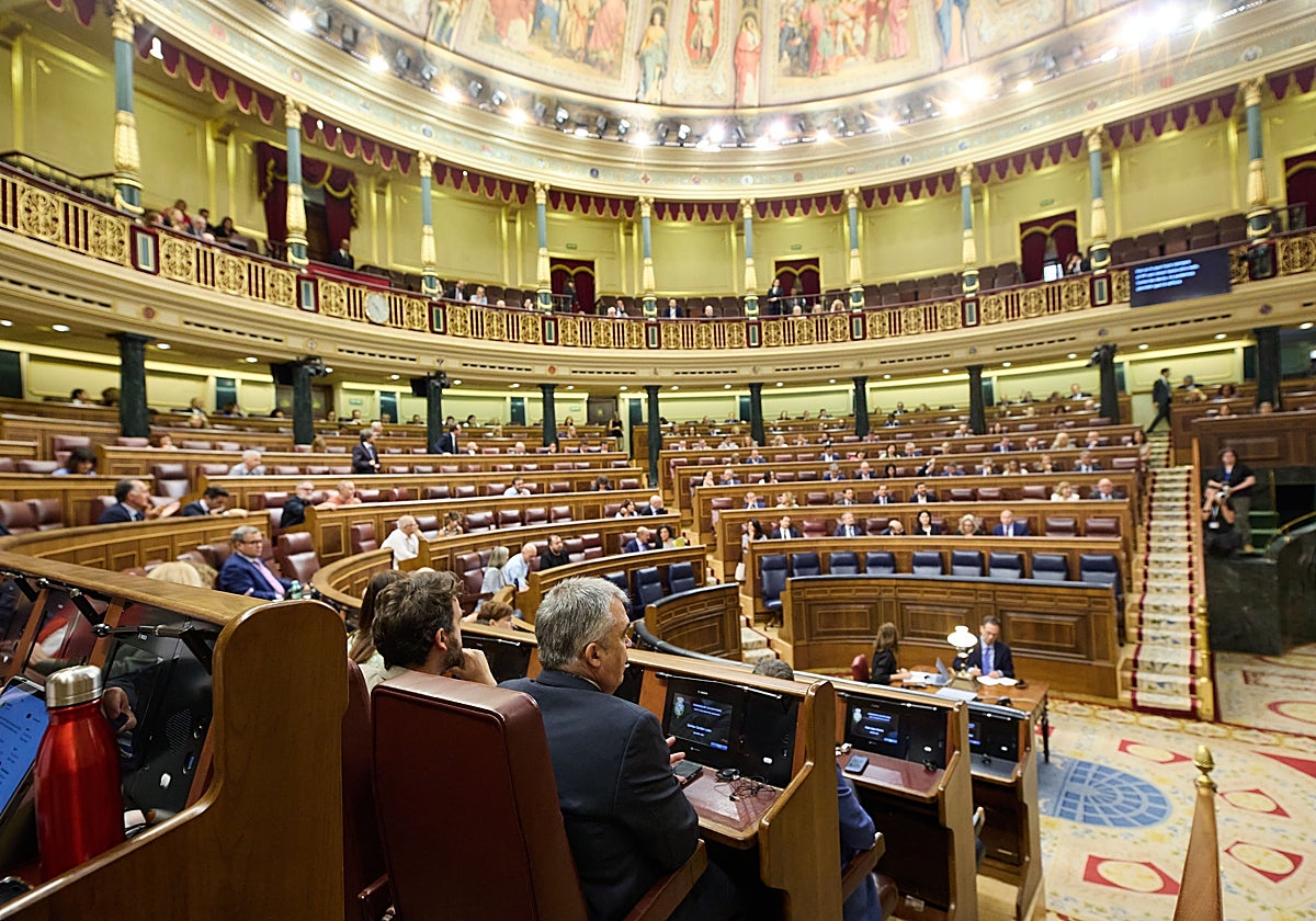 Sesión plenaria del Congreso de los Diputados